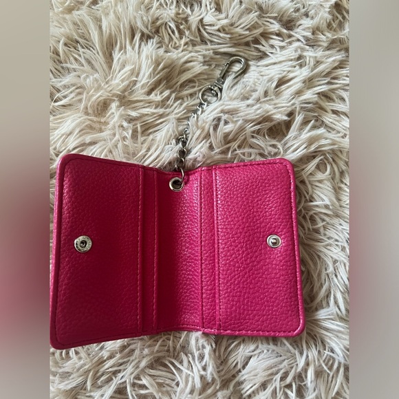 Steve Madden Hot Pink ID Credit Card Holder Keychain Wallet - Picture 3 of 11